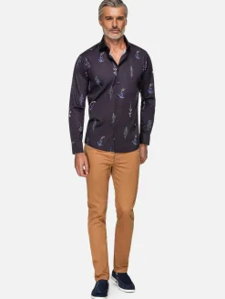 Wam Denim Overhemd Lange Mouwen|Equinox Floral Print Overhemd Lange Mouw