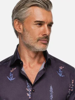 Wam Denim Overhemd Lange Mouwen|Equinox Floral Print Overhemd Lange Mouw
