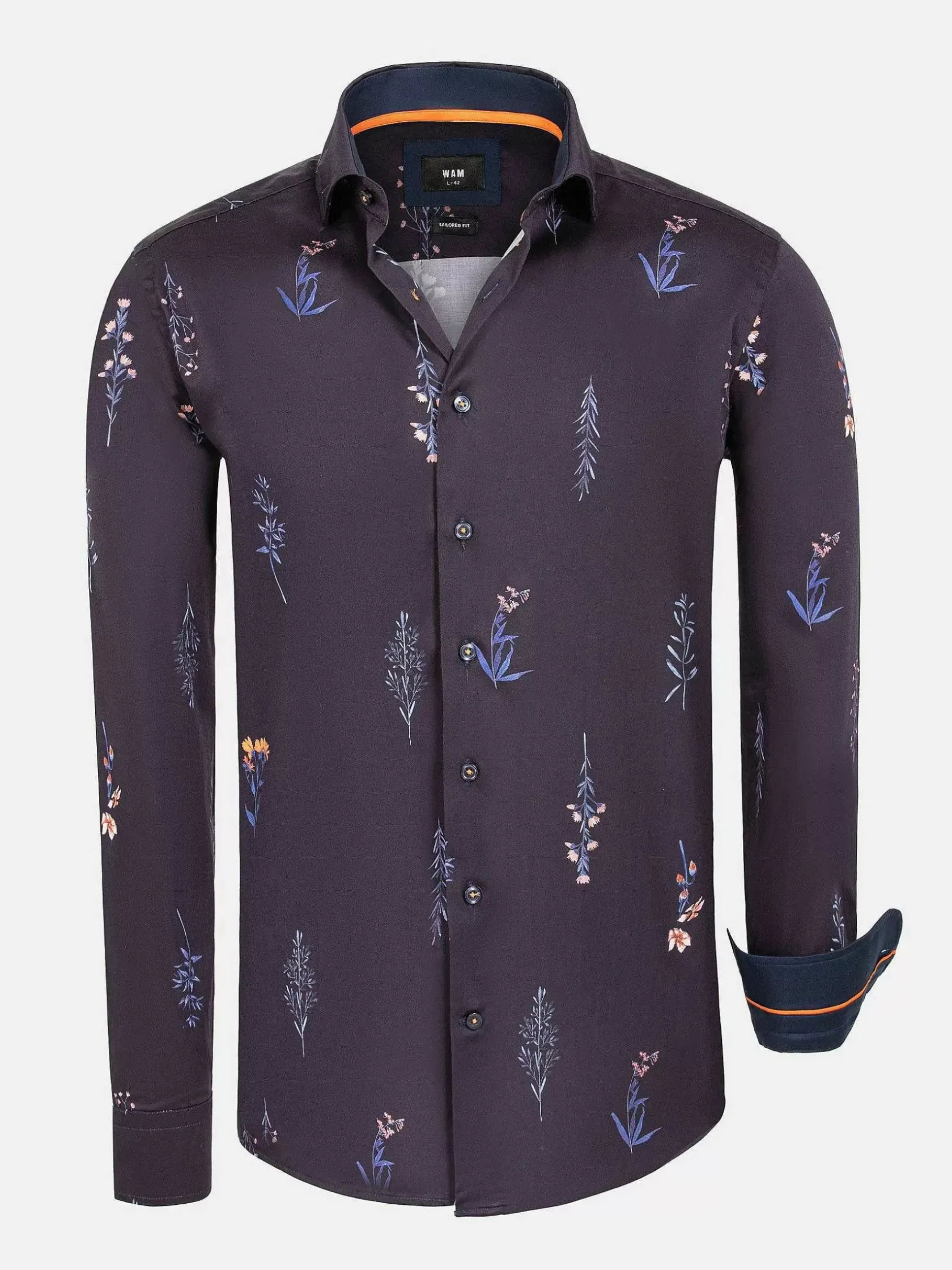 Wam Denim Overhemd Lange Mouwen|Equinox Floral Print Overhemd Lange Mouw