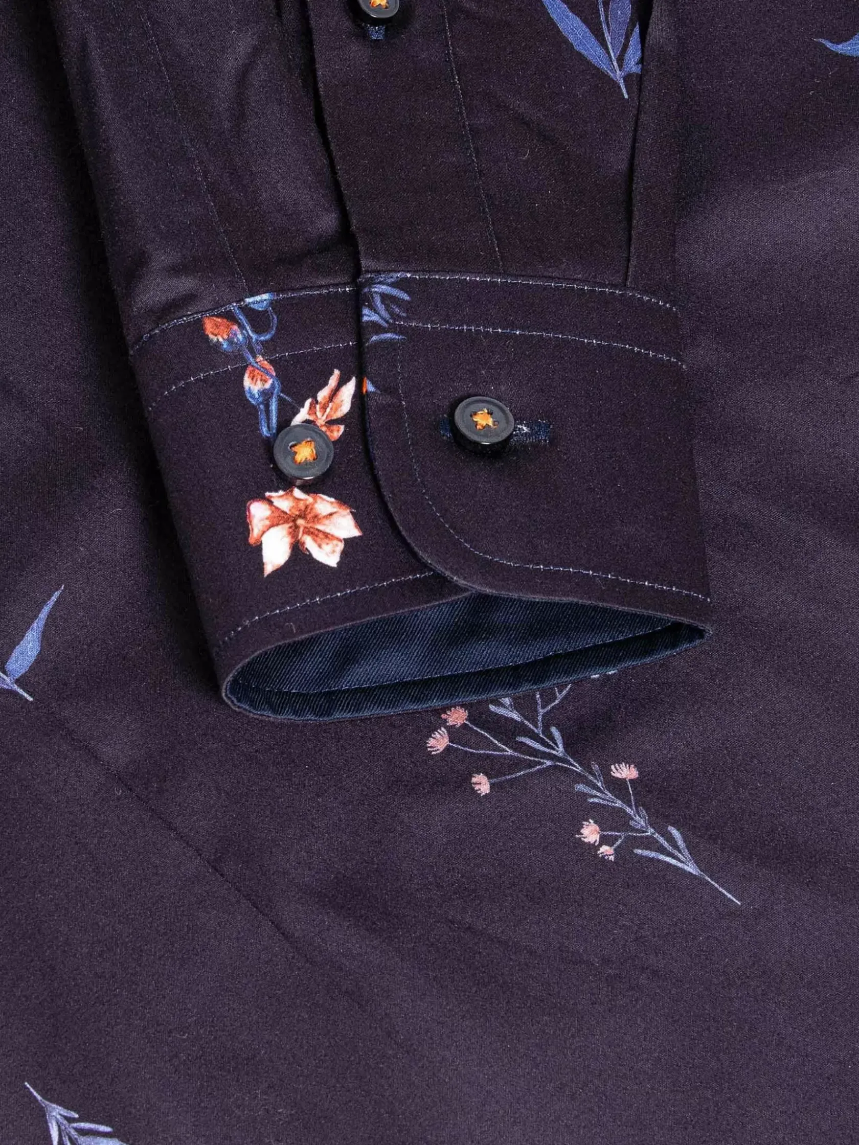Wam Denim Overhemd Lange Mouwen|Equinox Floral Print Overhemd Lange Mouw