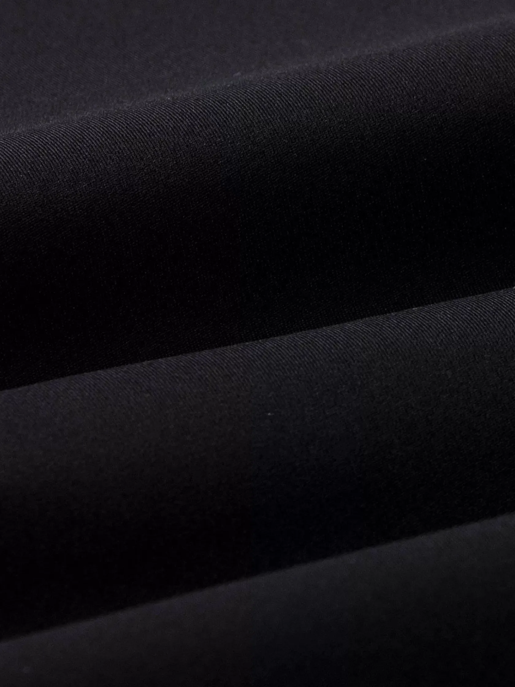 Wam Denim Overhemd Lange Mouwen|Everest Spread Collar Black Overhemd Lange Mouw