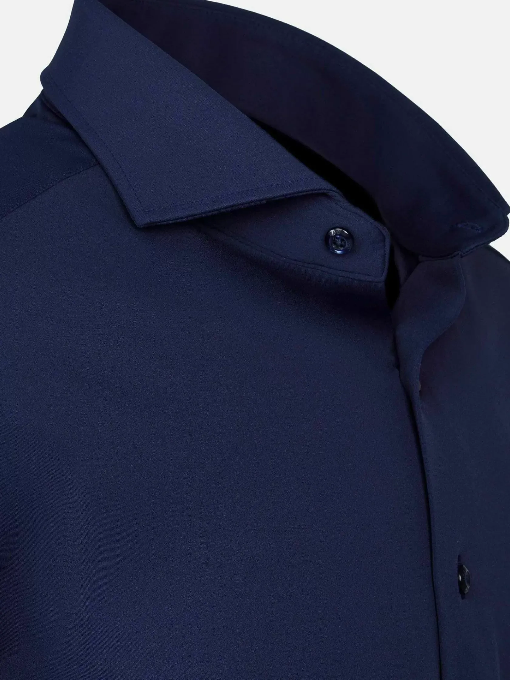 Wam Denim Overhemd Lange Mouwen|Everest Stretched Navy Overhemd Lange Mouw