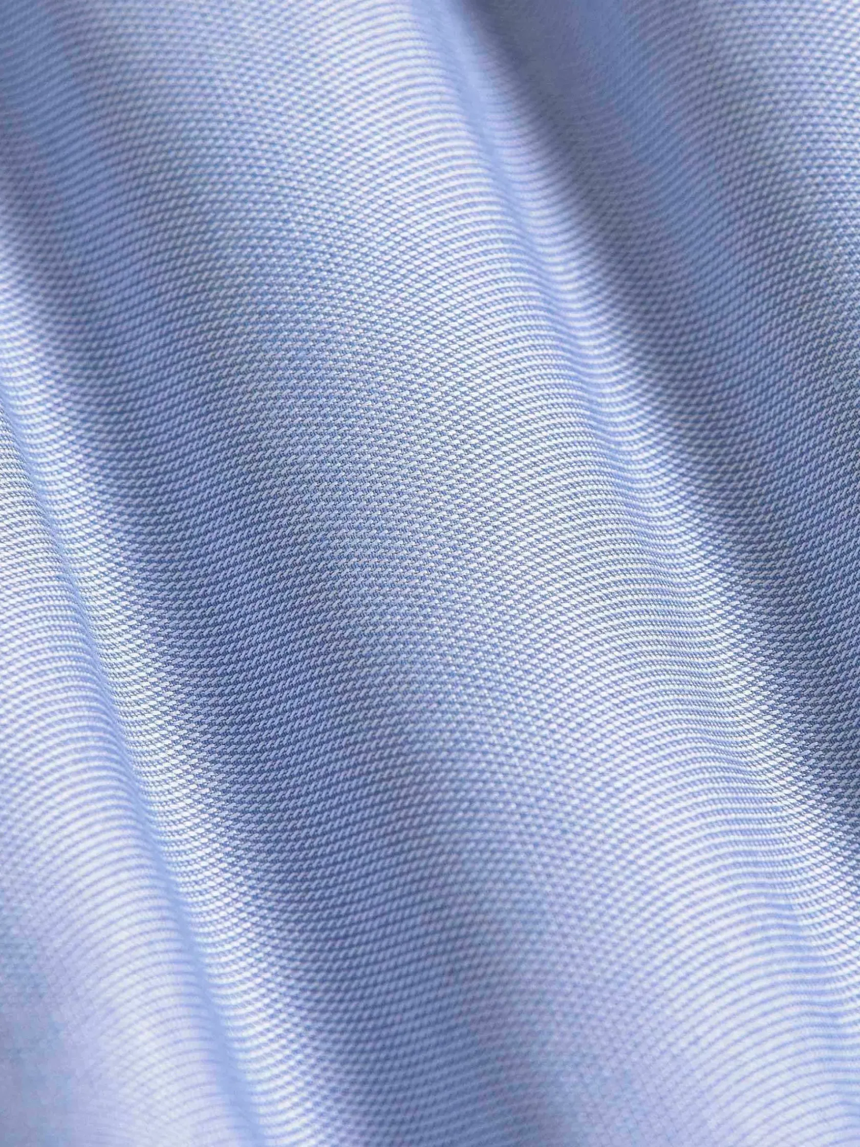 Wam Denim Overhemd Lange Mouwen|Flers Double Collar Blue Overhemd Lange Mouw