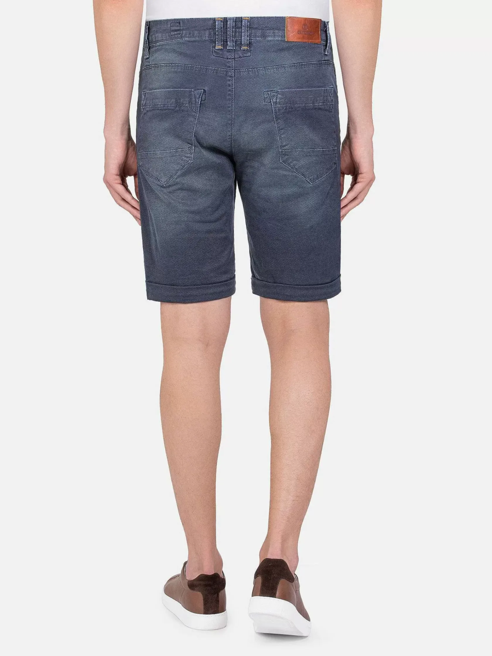 Wam Denim Shorts|Gary Navy Denim Regular Fit Korte Broek