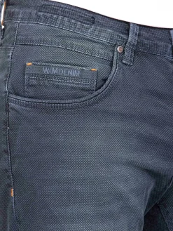Wam Denim Shorts|Gary Navy Denim Regular Fit Korte Broek
