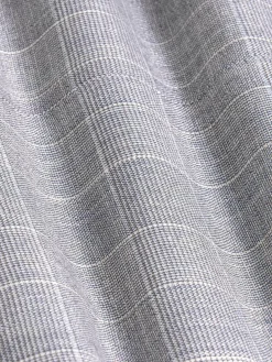 Wam Denim Pantalons|Ground Checkered Slim Fit Grey Pantalon