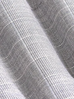 Wam Denim Colberts|Ground Checkered Slim Fit Grey Colbert