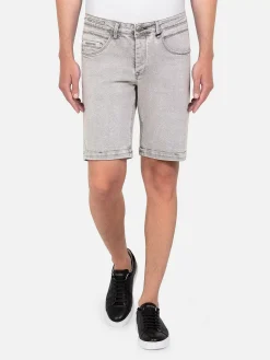 Wam Denim Shorts|Hanneman Micro Textured Grey Short