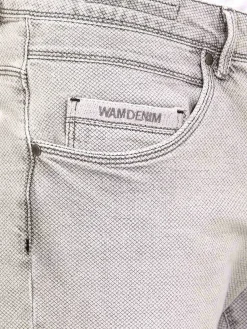Wam Denim Shorts|Hanneman Micro Textured Grey Short