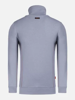 Wam Denim Sweaters|Hawaiian High Neck Grey Sweater