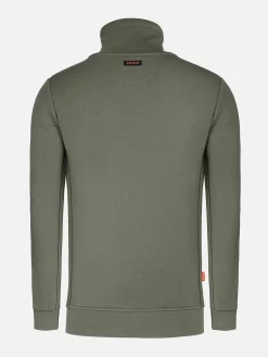 Wam Denim Sweaters|Hawaiian High Neck Khaki Sweater