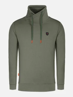 Wam Denim Sweaters|Hawaiian High Neck Khaki Sweater