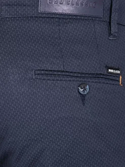 Wam Denim Shorts|Helvorit Navy Textured Korte Broek