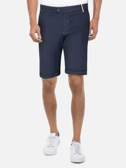 Wam Denim Shorts|Helvorit Navy Textured Korte Broek