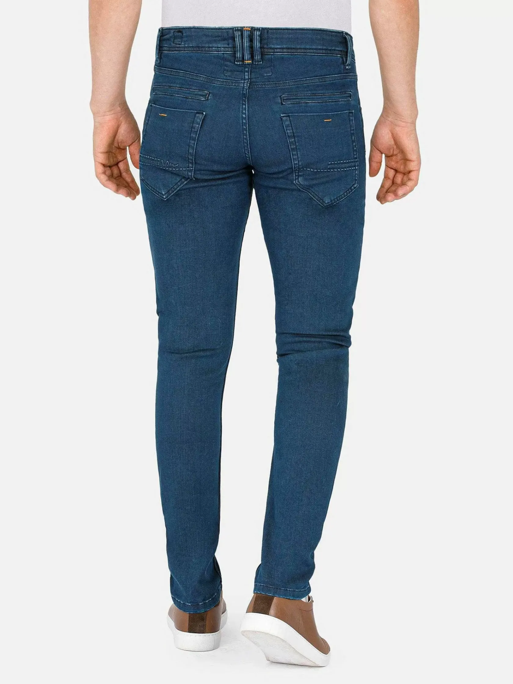 Wam Denim Jeans|Hendrix Twill Pattern Light Navy Jeans
