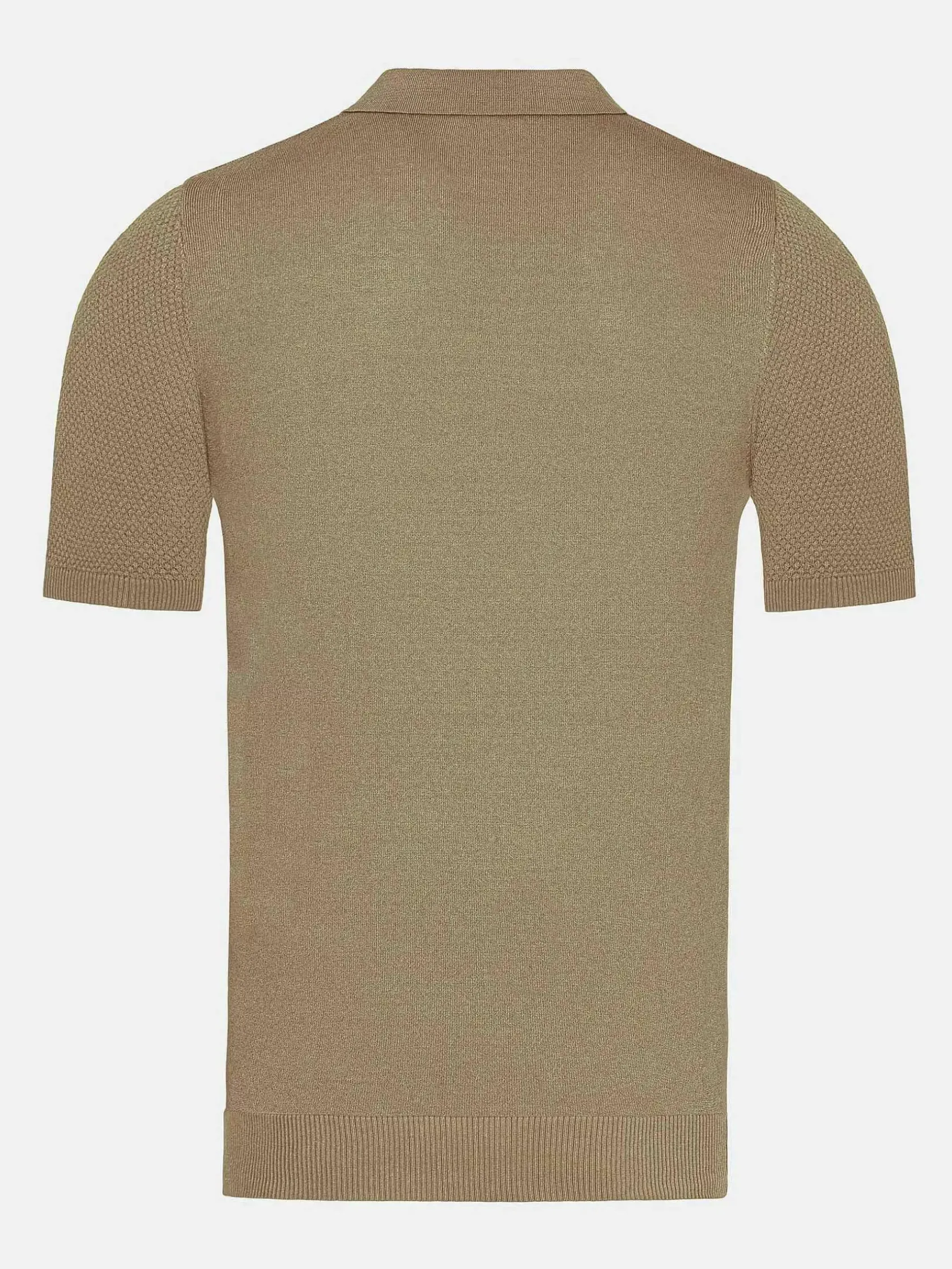 Wam Denim Polo'S|Henry Pique Knit Brown Polo