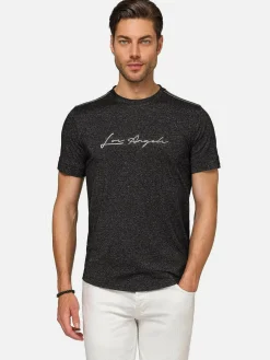 Wam Denim T-Shirts|Hermosa Graphic Black T-Shirt