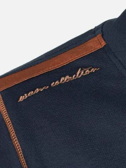 Wam Denim Sweaters|Horizon Turtleneck Navy Sweater