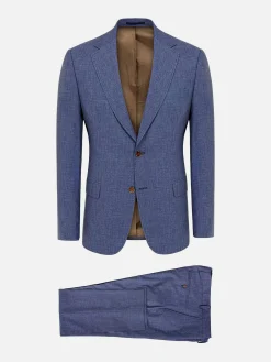Wam Denim Colberts|Ilario Single Breast Blue Colbert