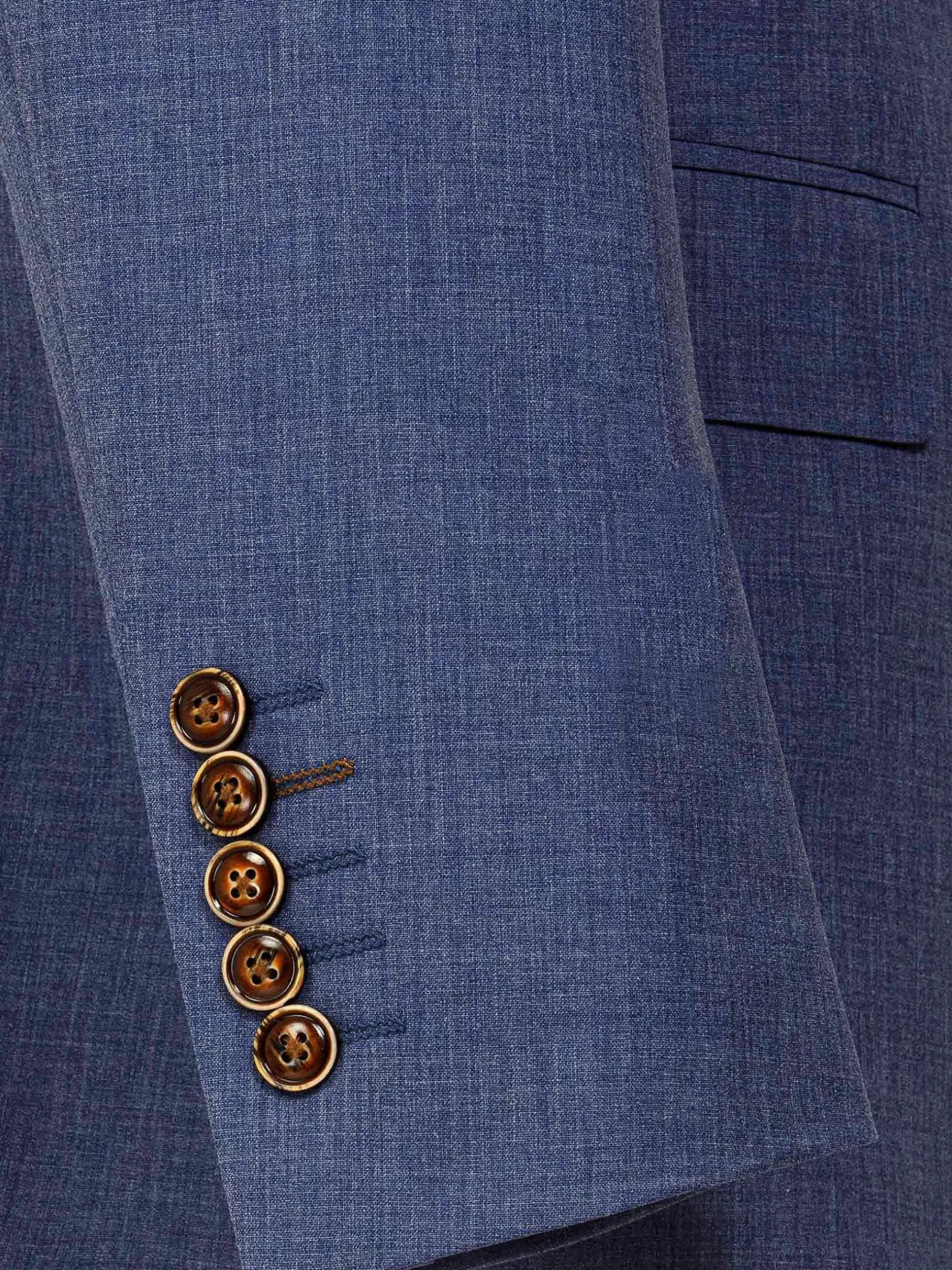 Wam Denim Colberts|Ilario Single Breast Blue Colbert