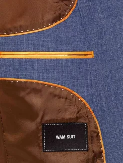 Wam Denim Colberts|Ilario Single Breast Blue Colbert