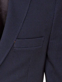 Wam Denim Colberts|Italy Stretch Poly Light Indigo Colbert