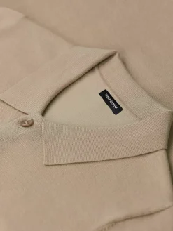 Wam Denim Polo'S|James Full Button-Down Beige Polo