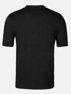 Wam Denim Polo'S|James Full Button-Down Black Polo