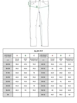 Wam Denim Jeans|Jeans 72285 Lens Dark Navy