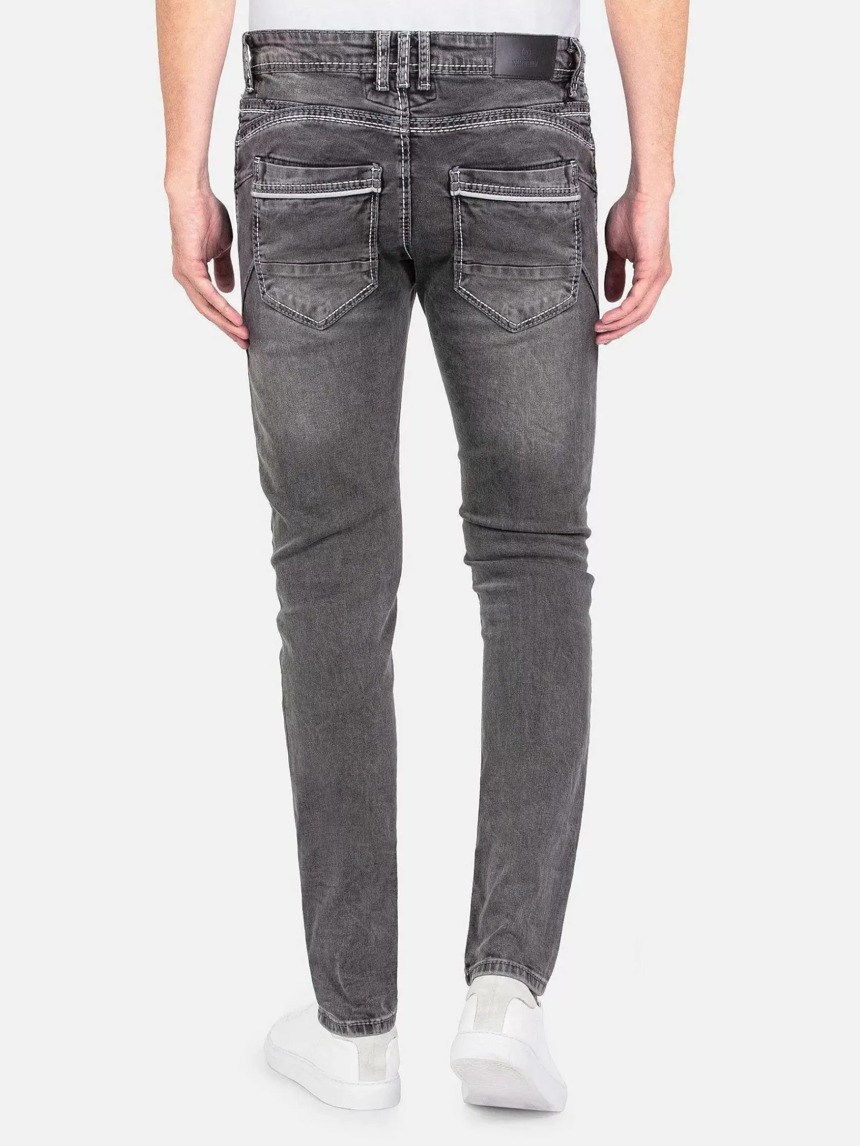 Wam Denim Jeans|Kaufeld Slim Fit Black Jean