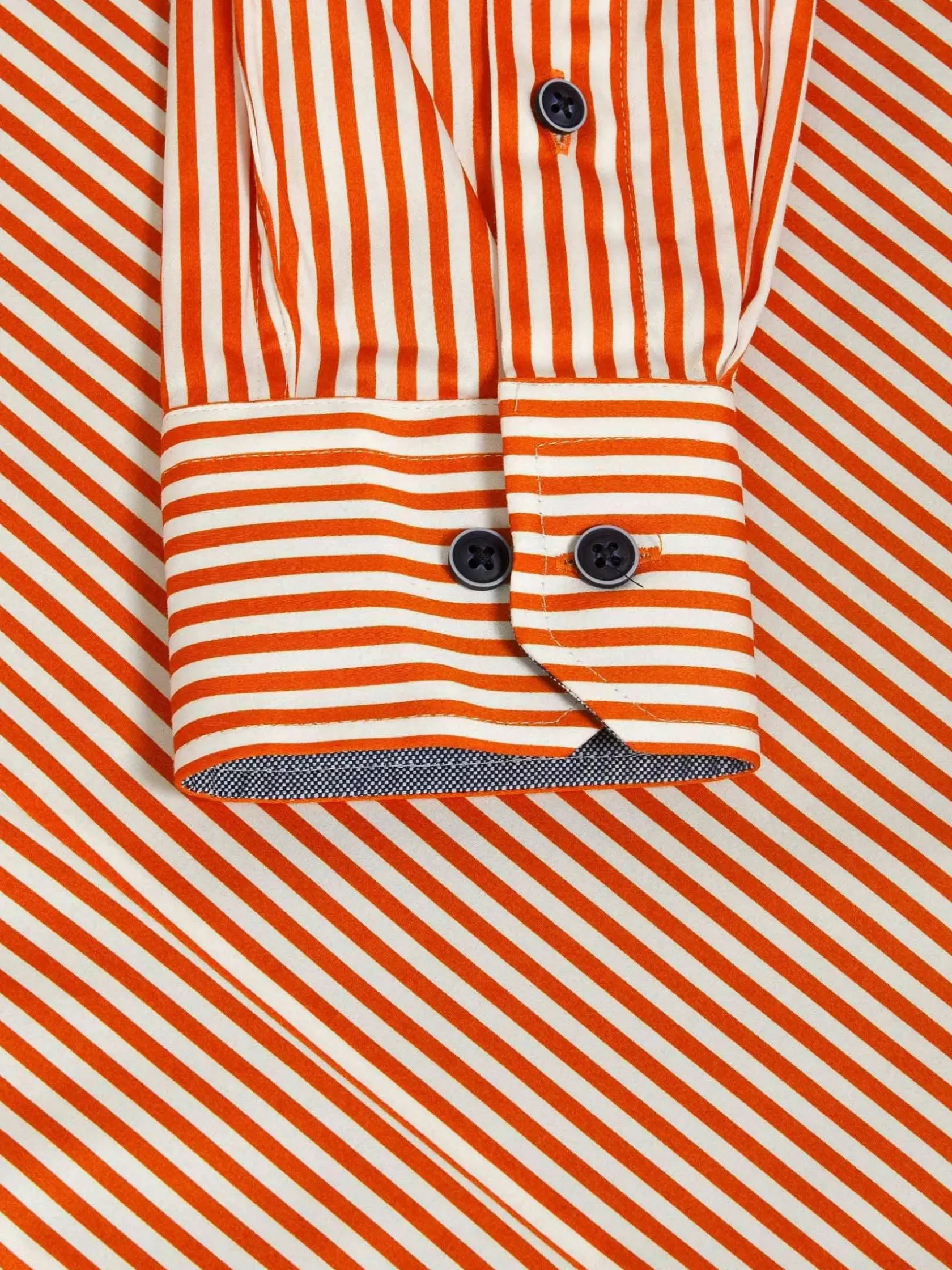 Wam Denim Overhemd Lange Mouwen|Kevin Regular Fit Orange Overhemd