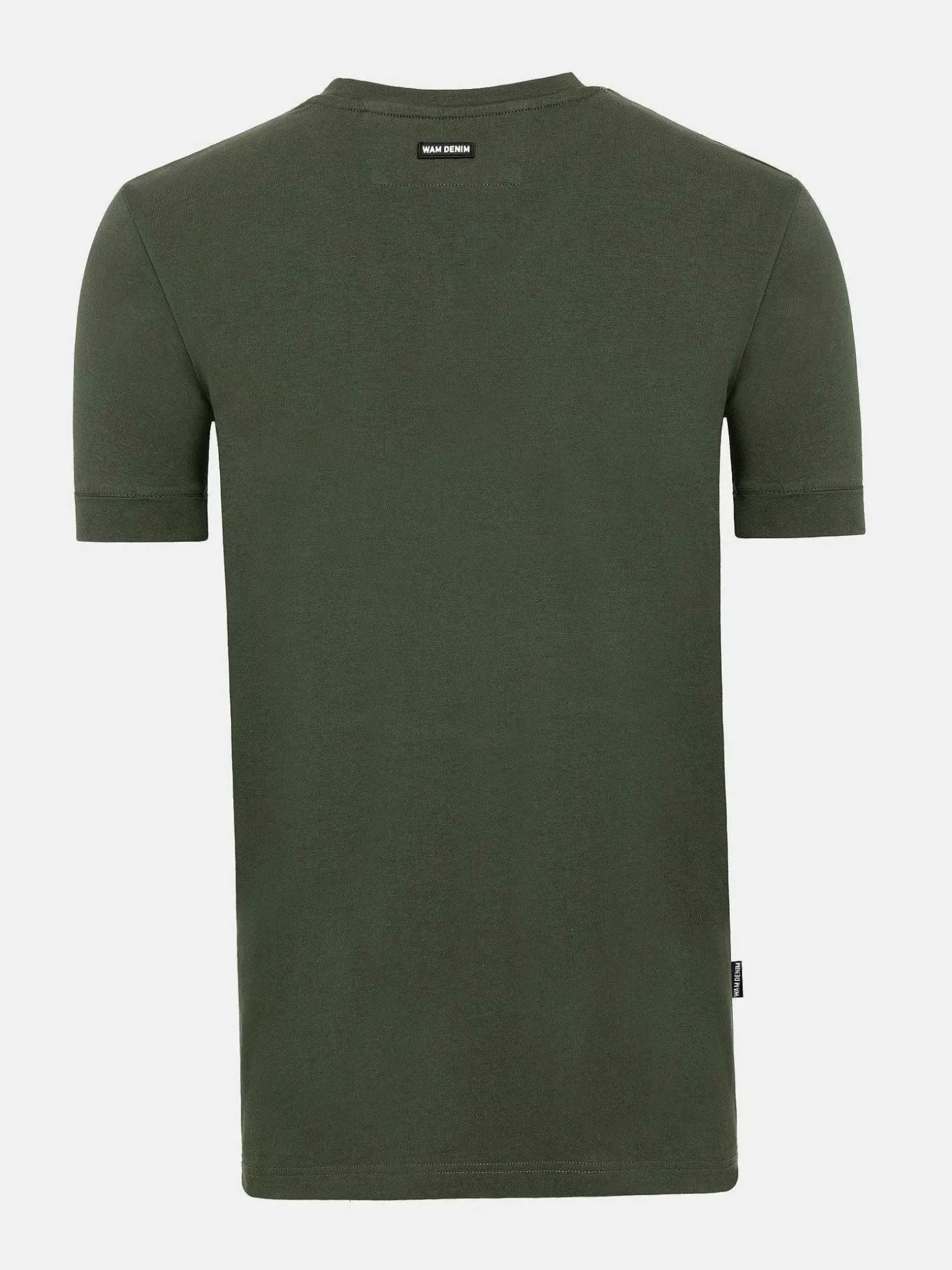 Wam Denim T-Shirts|Korfual Casual V-Neck Button T-Shirt Khaki