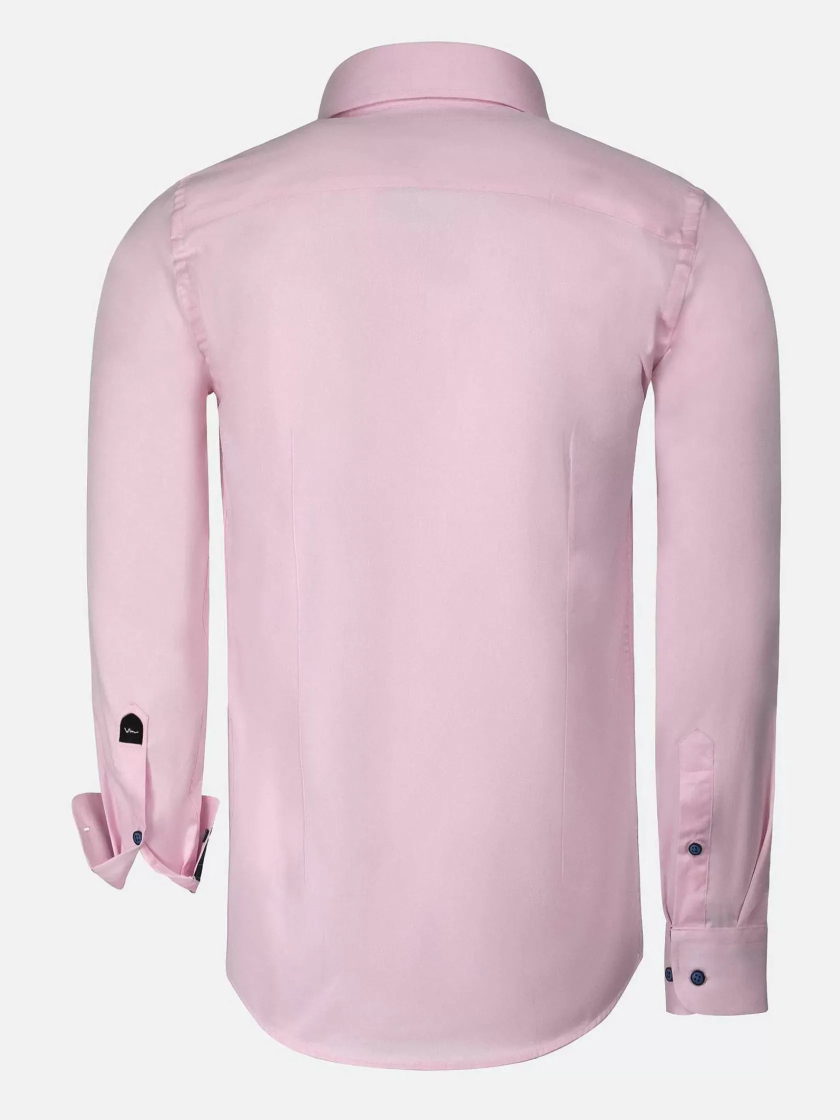Wam Denim Overhemd Lange Mouwen|Lance Solid Pink Overhemd Lange Mouw
