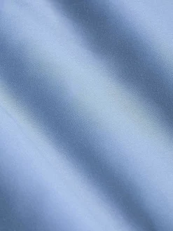 Wam Denim Overhemd Lange Mouwen|Leira Solid Blue Overhemd Lange Mouw