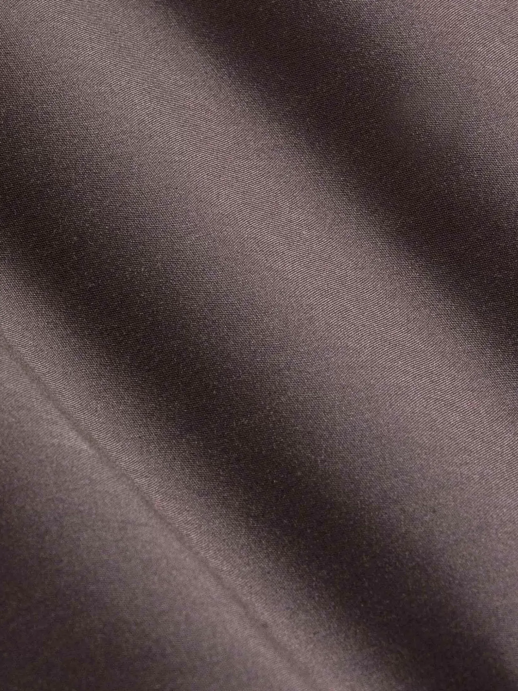 Wam Denim Overhemd Lange Mouwen|Leira Solid Brown Overhemd Lange Mouw