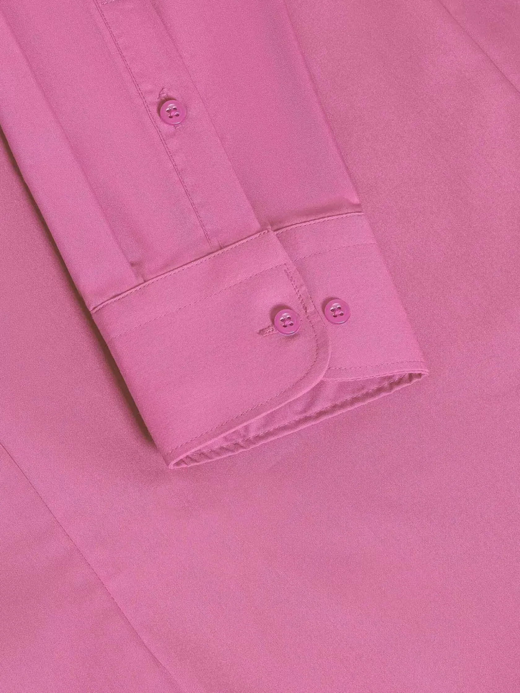 Wam Denim Overhemd Lange Mouwen|Leira Solid Dark Pink Overhemd Lange Mouw