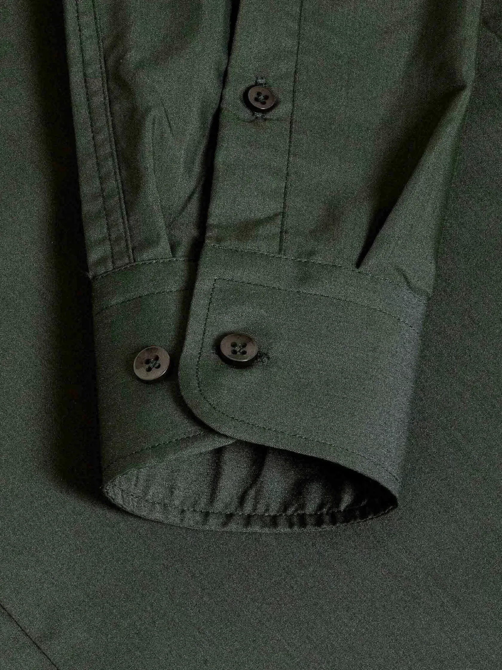 Wam Denim Overhemd Lange Mouwen|Leira Solid Khaki Overhemd Lange Mouw