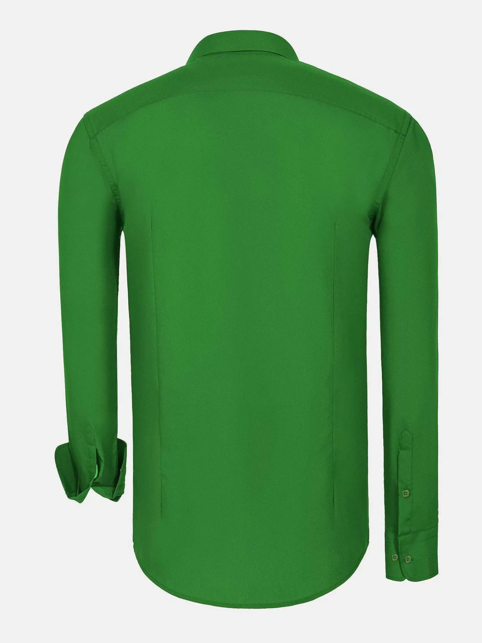 Wam Denim Overhemd Lange Mouwen|Leira Solid Light Green Overhemd Lange Mouw