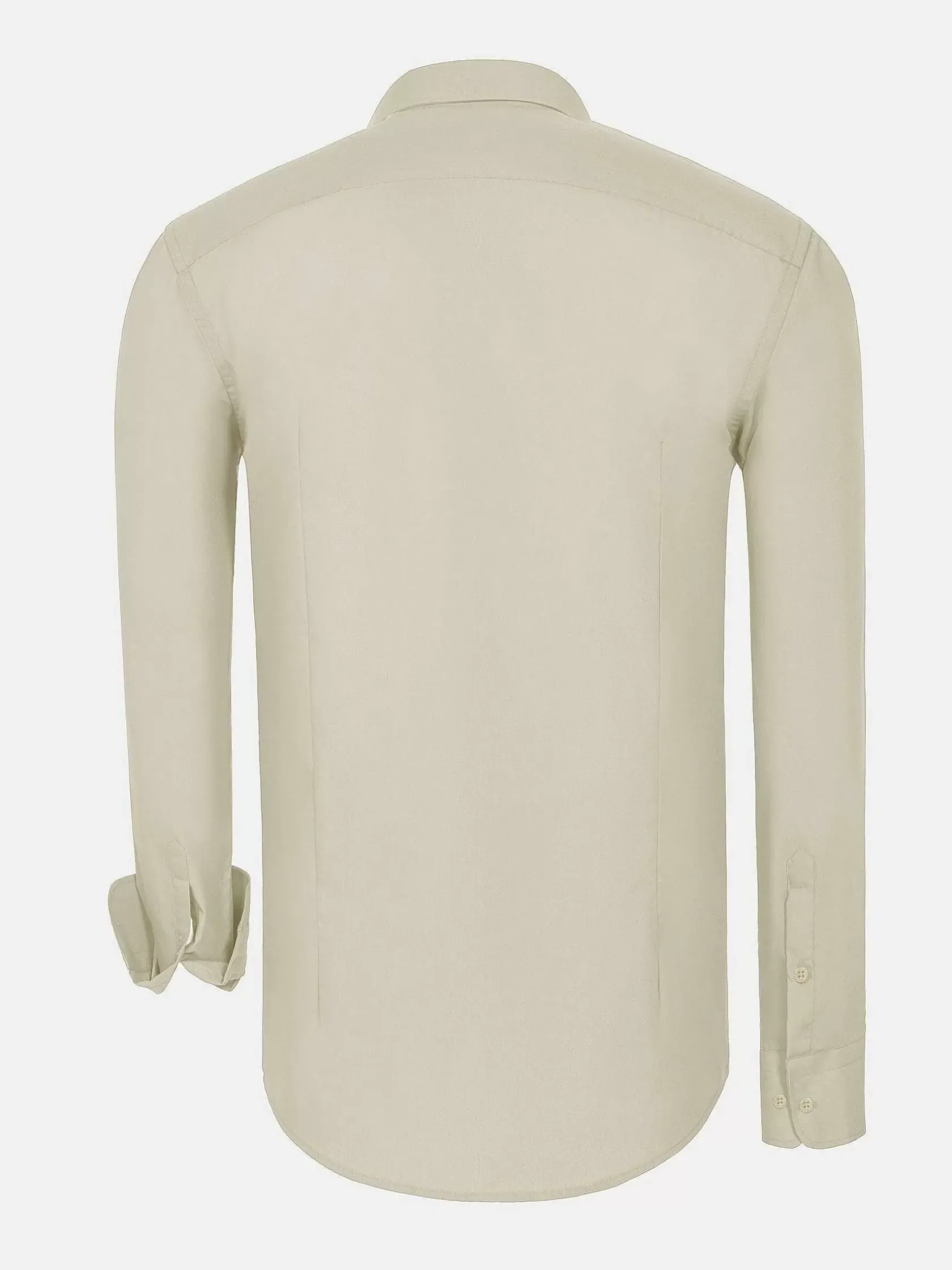 Wam Denim Overhemd Lange Mouwen|Leira Solid Off White Overhemd Lange Mouw