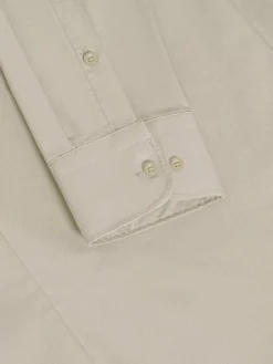 Wam Denim Overhemd Lange Mouwen|Leira Solid Off White Overhemd Lange Mouw