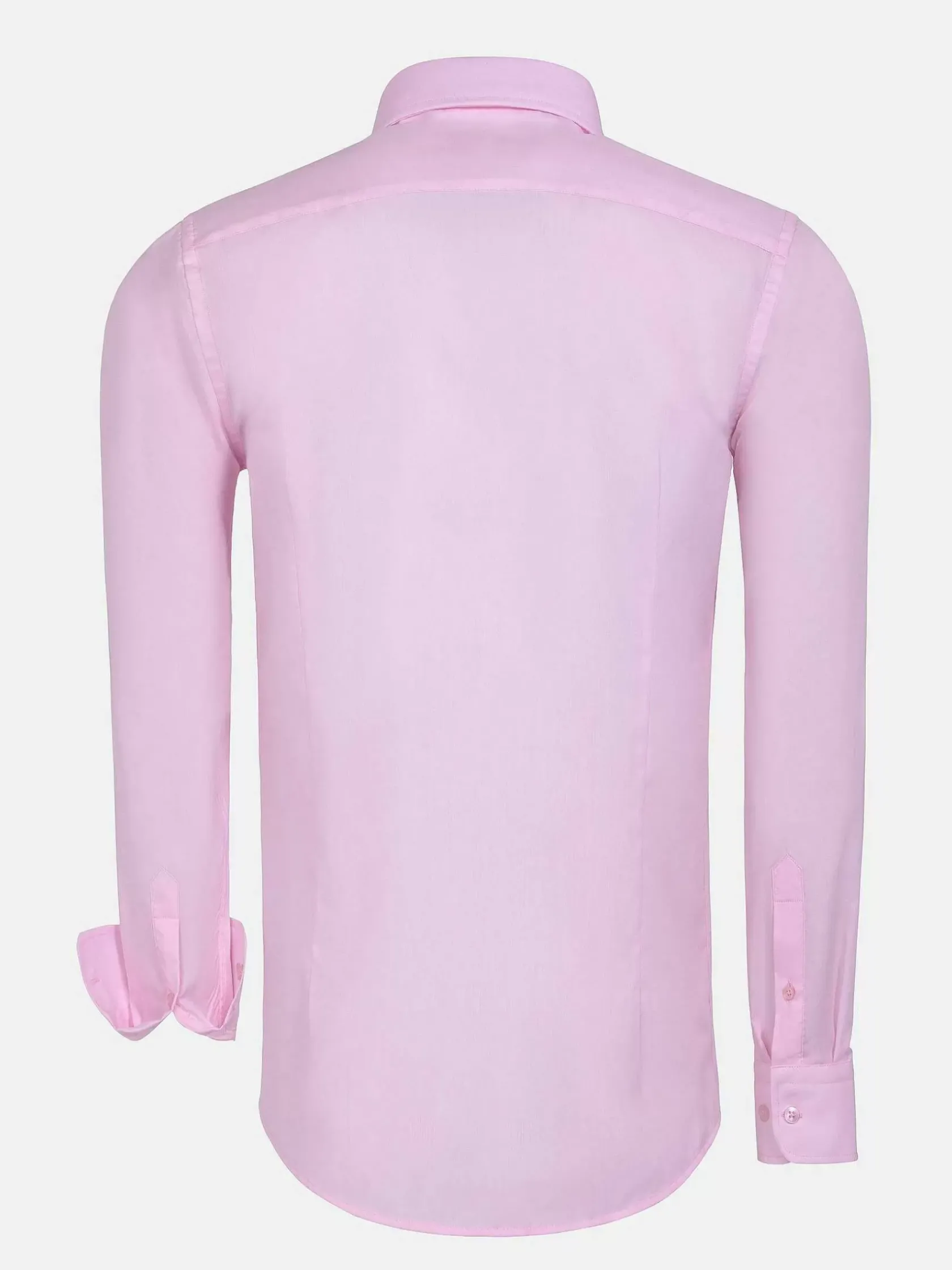 Wam Denim Overhemd Lange Mouwen|Leira Solid Pink Overhemd Lange Mouw