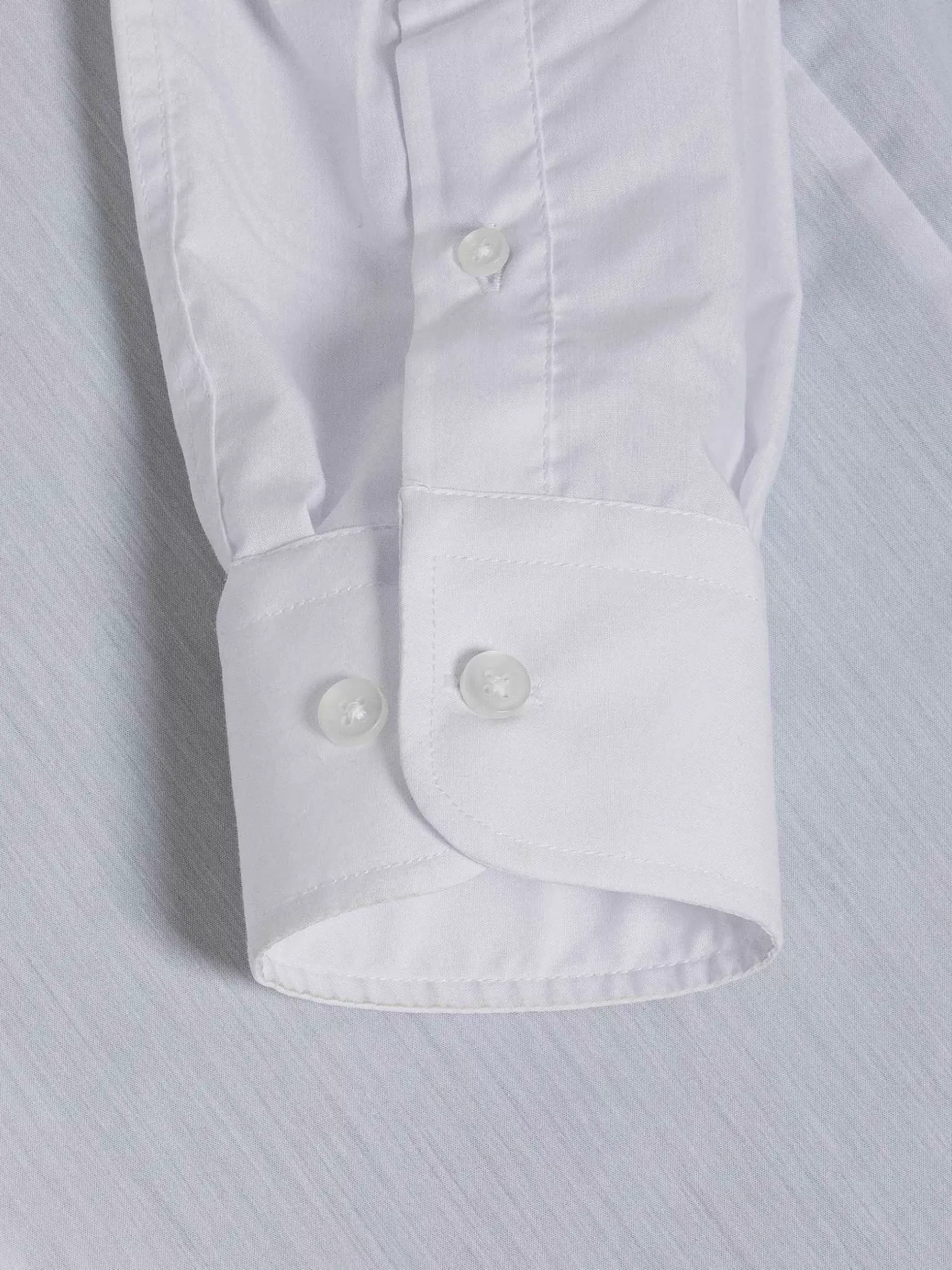 Wam Denim Overhemd Lange Mouwen|Leira Solid White Overhemd Lange Mouw