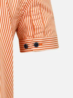 Wam Denim Overhemd Korte Mouwen|Levi Tailored Fit Orange Overhemd Korte Mouw