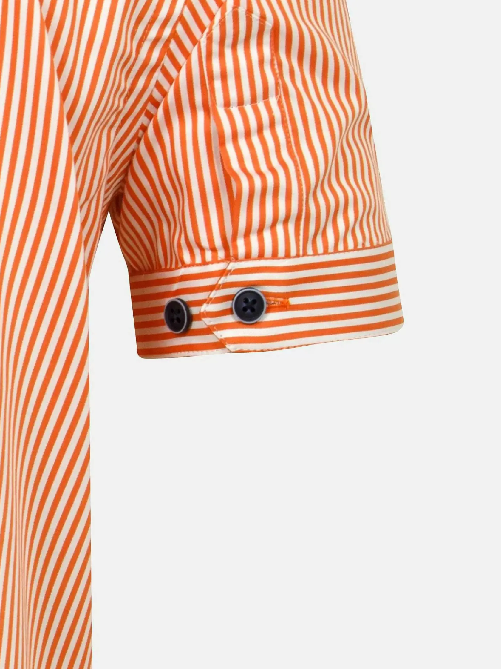 Wam Denim Overhemd Korte Mouwen|Levi Tailored Fit Orange Overhemd Korte Mouw