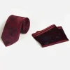 Wam Denim Stropdassen|Liam Dark Red Stropdas