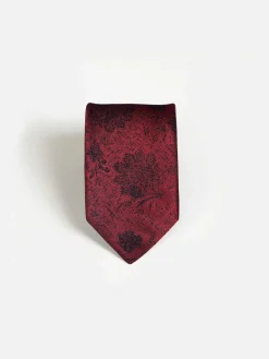 Wam Denim Stropdassen|Liam Dark Red Stropdas