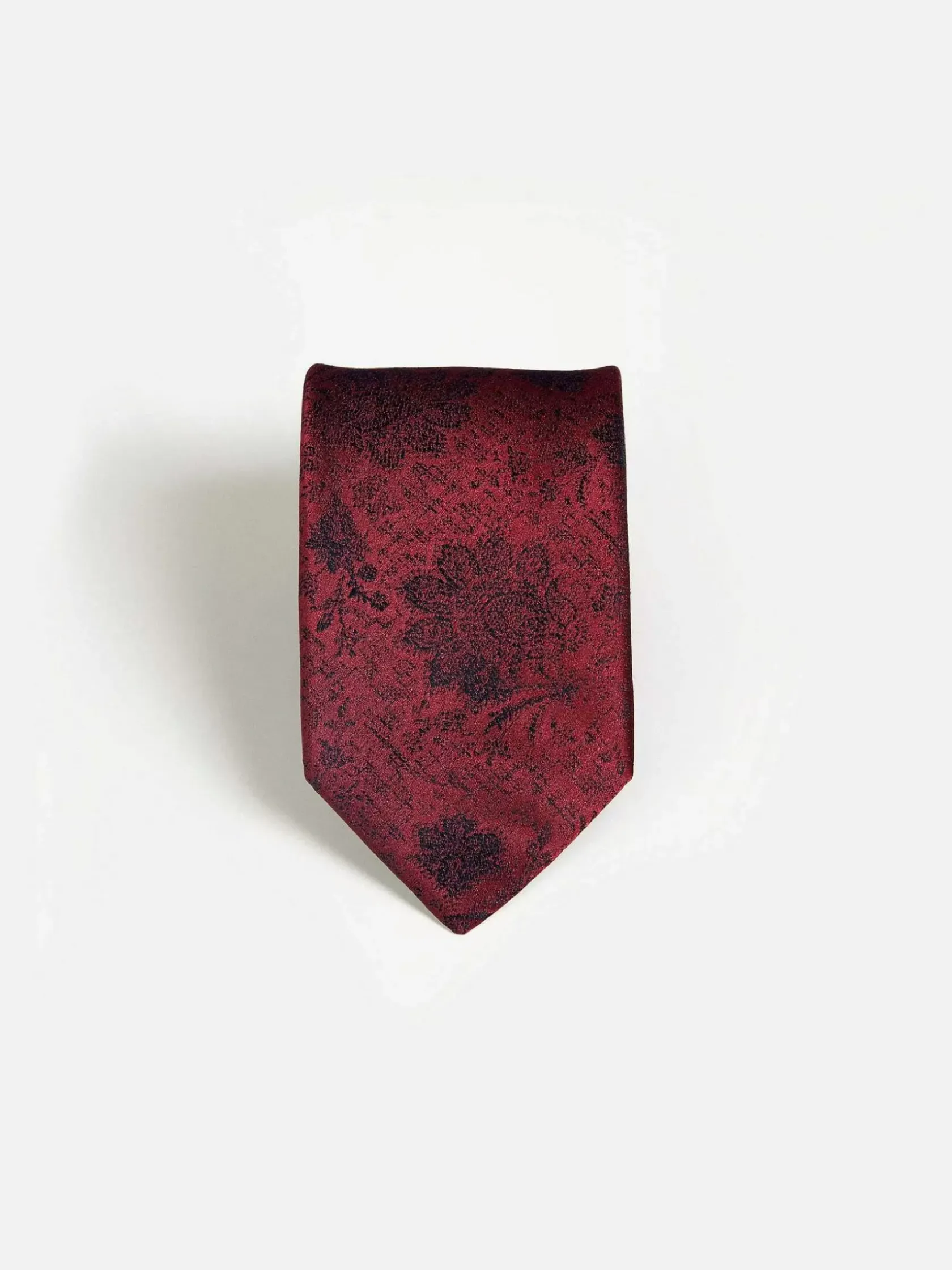 Wam Denim Stropdassen|Liam Dark Red Stropdas