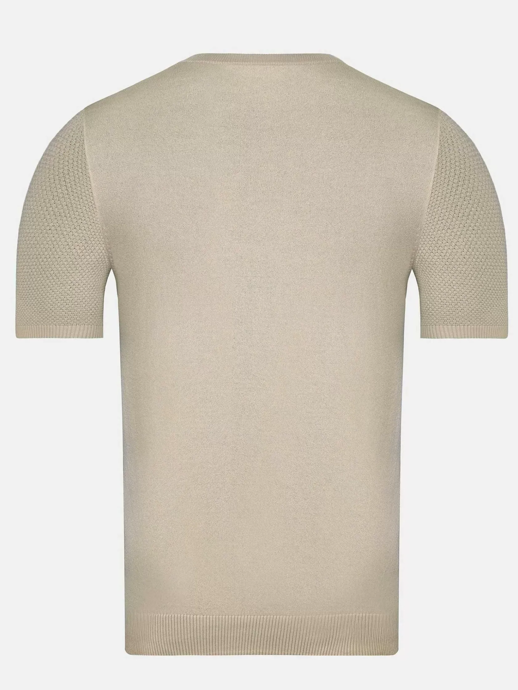 Wam Denim T-Shirts|Lucas Pique Knit Beige T-Shirt