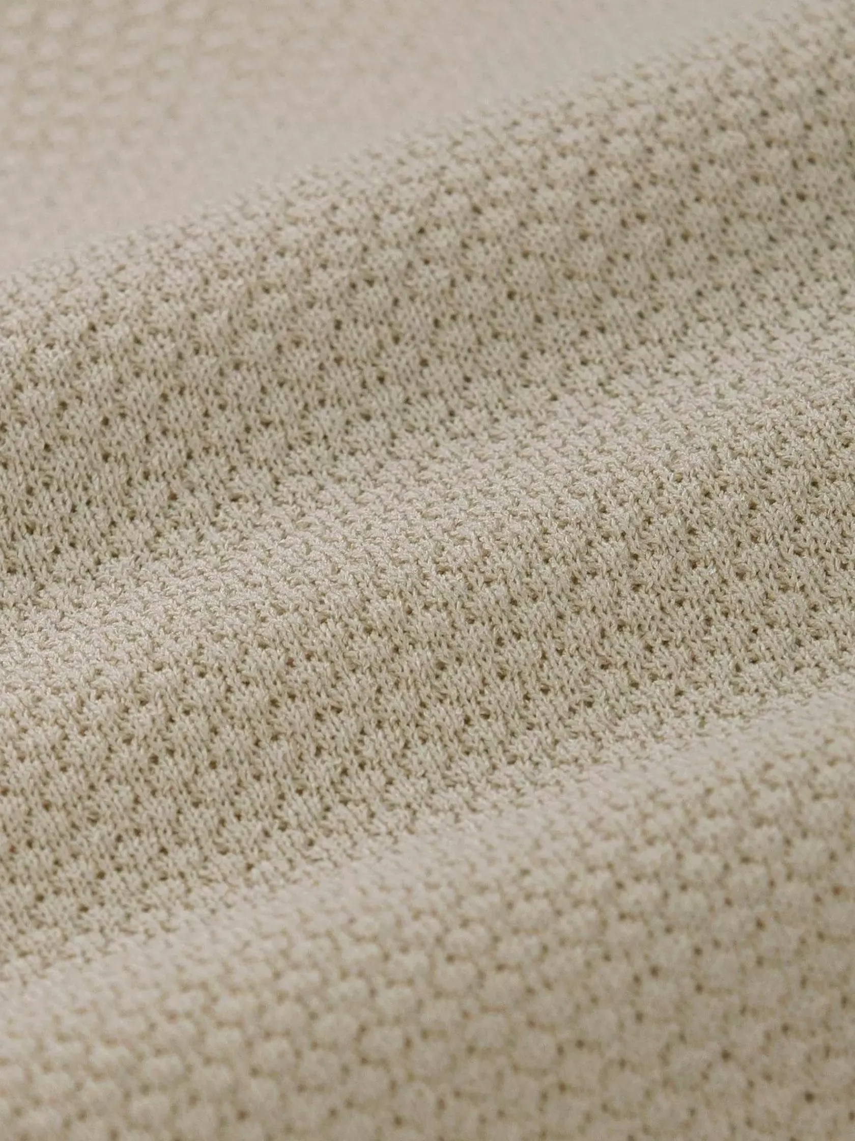 Wam Denim T-Shirts|Lucas Pique Knit Beige T-Shirt