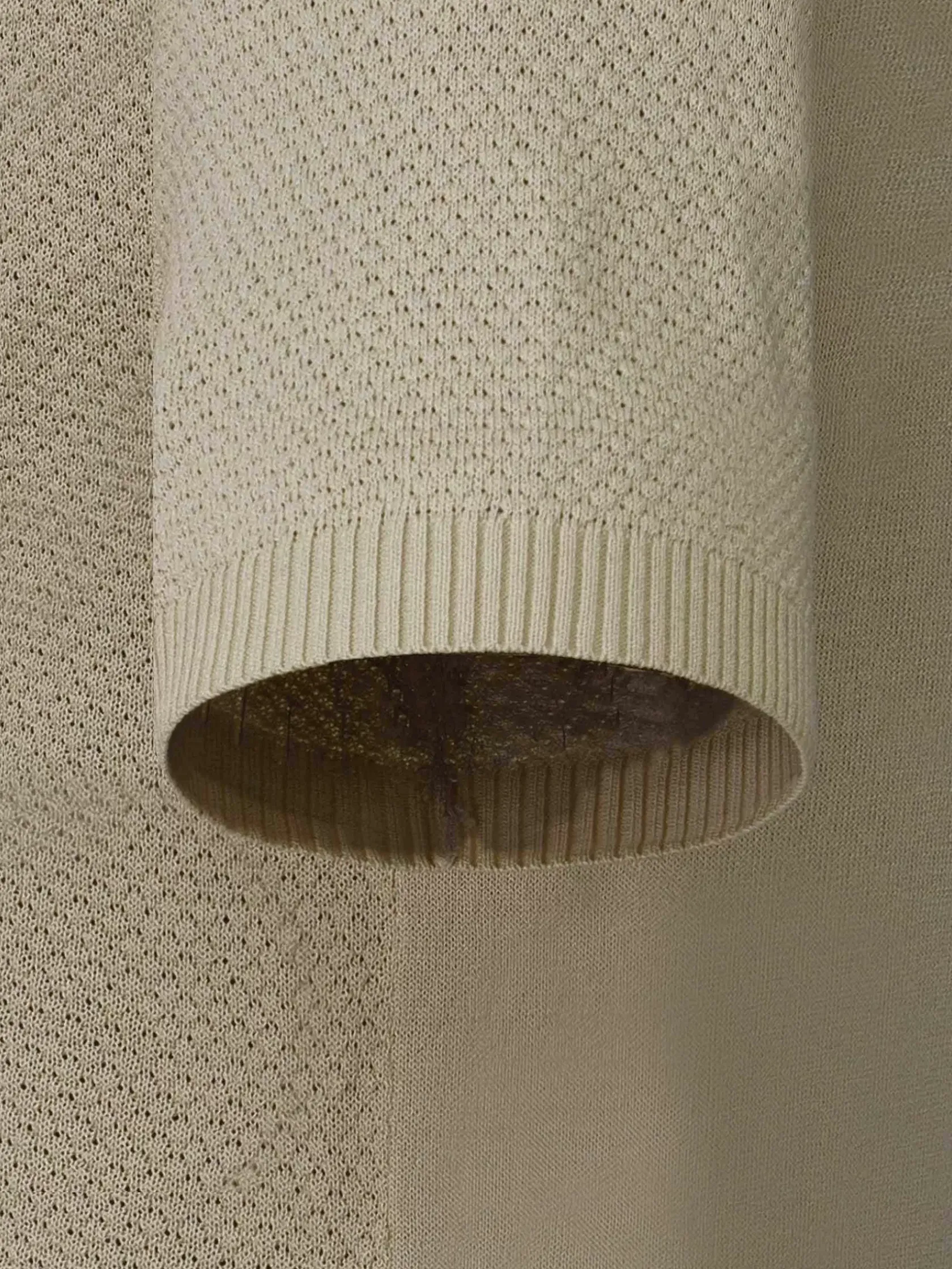 Wam Denim T-Shirts|Lucas Pique Knit Beige T-Shirt